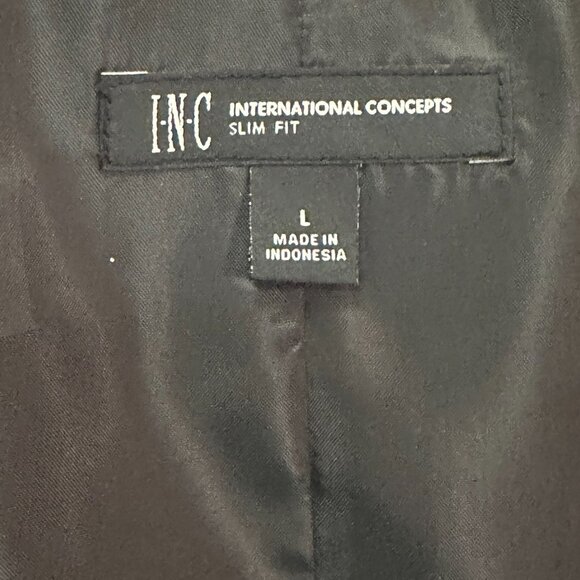 I.N.C. International Concepts Men’s Velvet Vest ‘Black’, Men's Size L - Picture 3 of 4